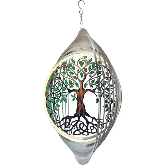 Wind Spinners for Yard Outdoor Garden Decoration 15 inch Tree